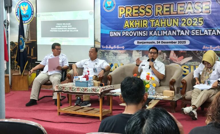 Sepanjang 2025 Ungkap 24 Kasus Narkoba, BNNP Kalsel Lampaui Target