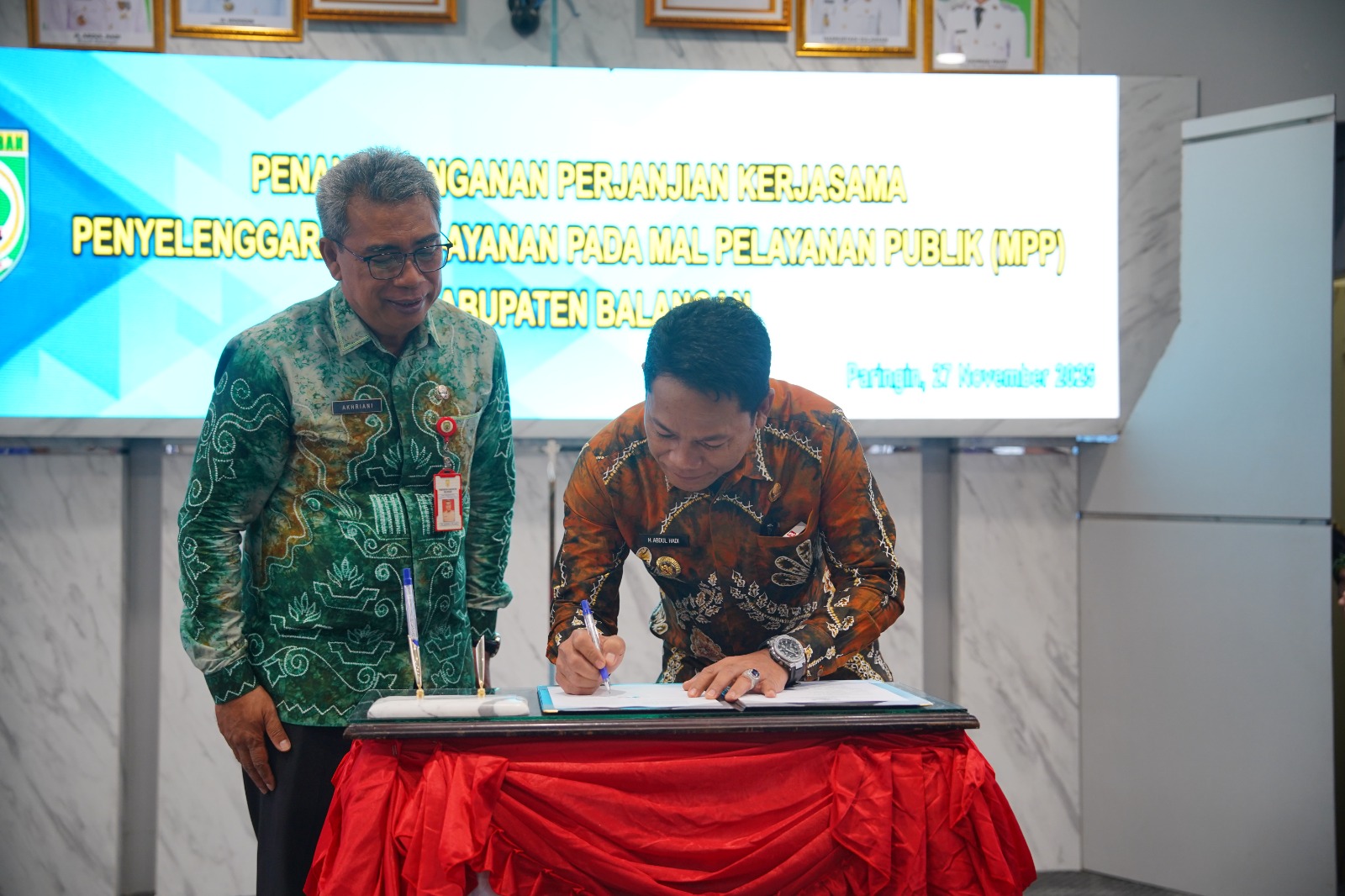 Pemkab Balangan Teken Kerja Sama dengan 18 Instansi dalam Penyelenggaraan MPP