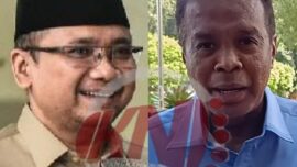 Mantan Menteri Agama (Menag) Yaqut Cholil Quomas (kiri) dan bos Maktour Travel Fuad Hasan Masyhur (kanan) (Foto: Kolase/kakinews.id)