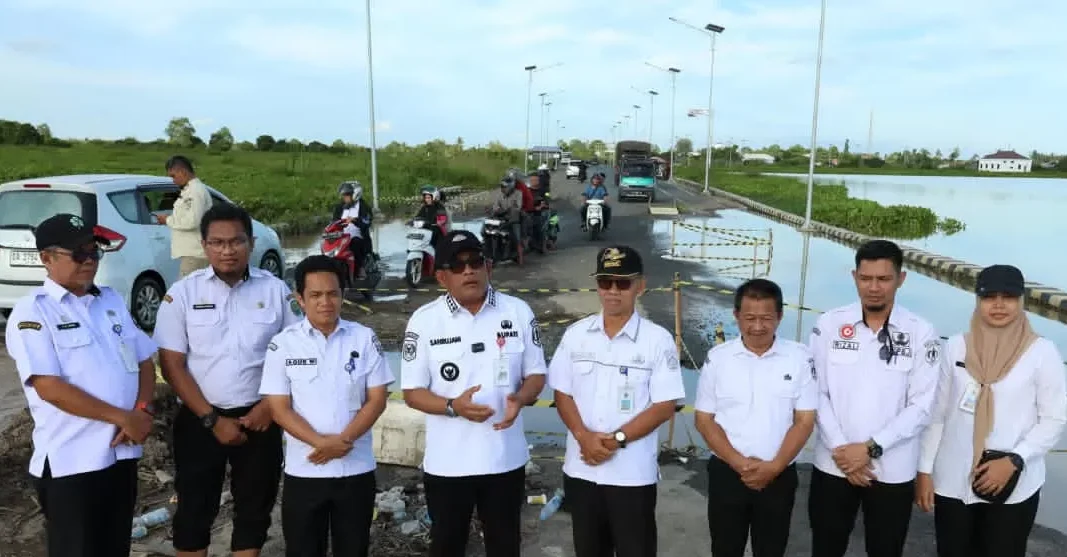 Jalur Bypass Amuntai Rusak Parah Akibat Banjir