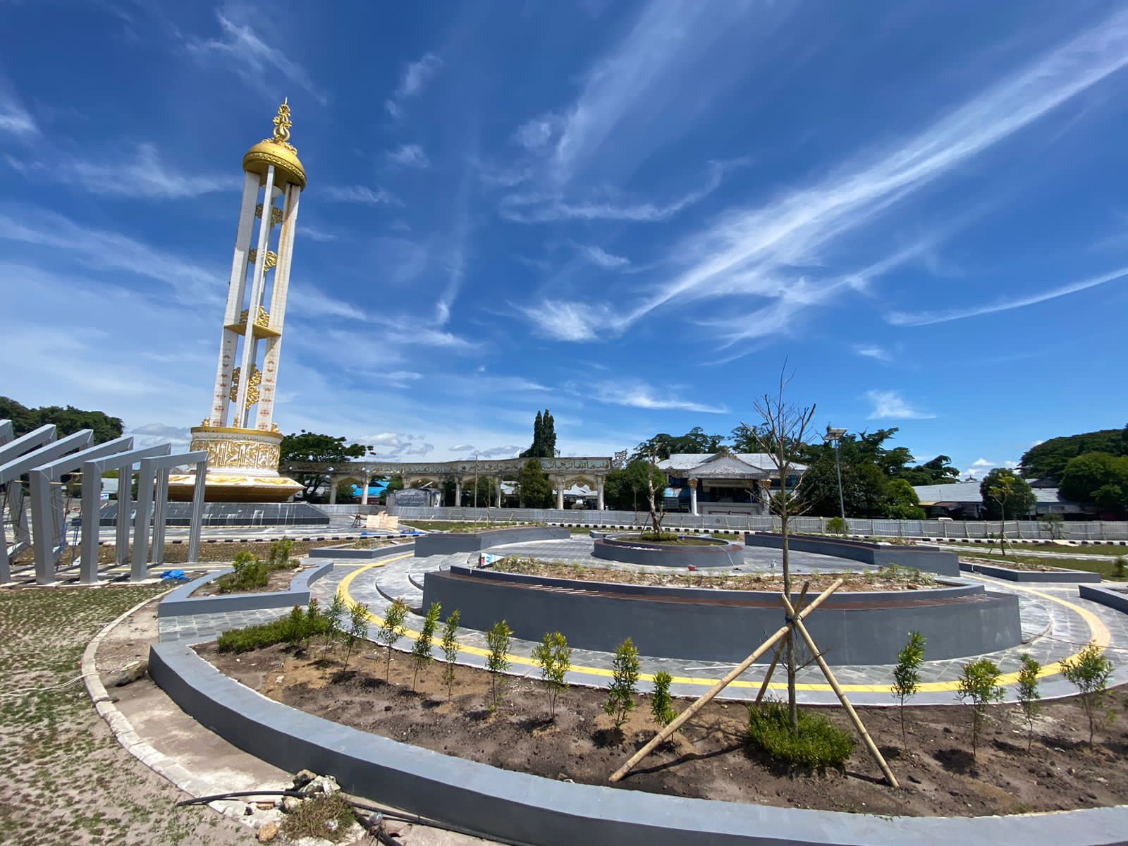 Anggaran Rp8 Miliar, Pengerjaan Taman CBS Martapura Belum Tuntas