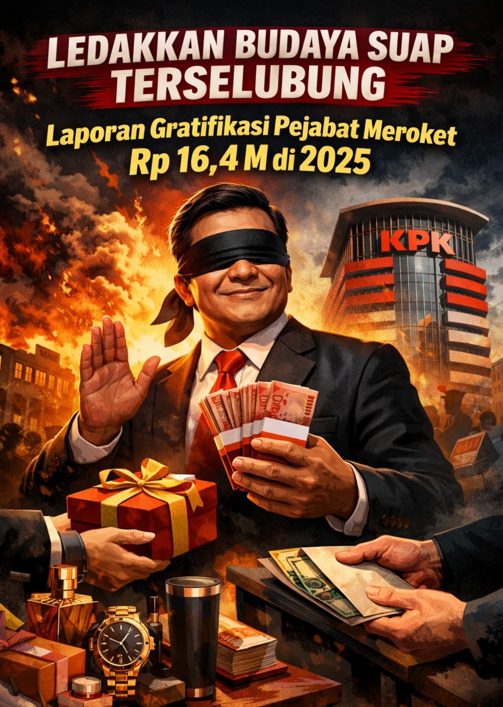 KPK Ledakkan Budaya Suap Terselubung: Laporan Gratifikasi Pejabat Meroket Rp 16,4 M di 2025