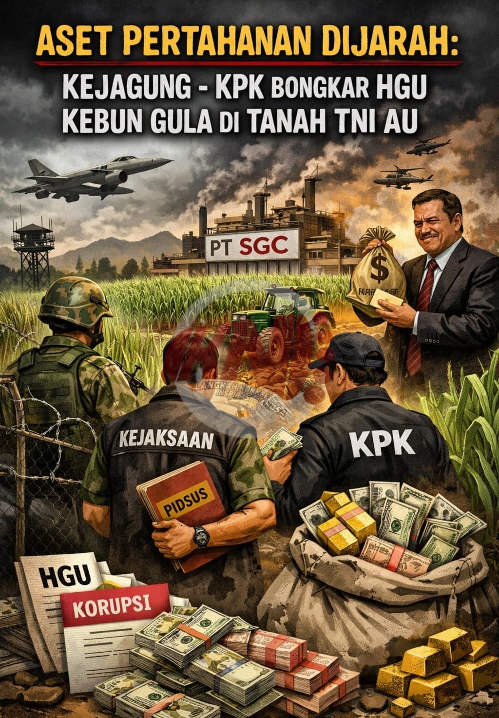 Skandal Agraria di Aset Pertahanan: HGU Sugar Group “Dikeroyok” Kejagung dan KPK