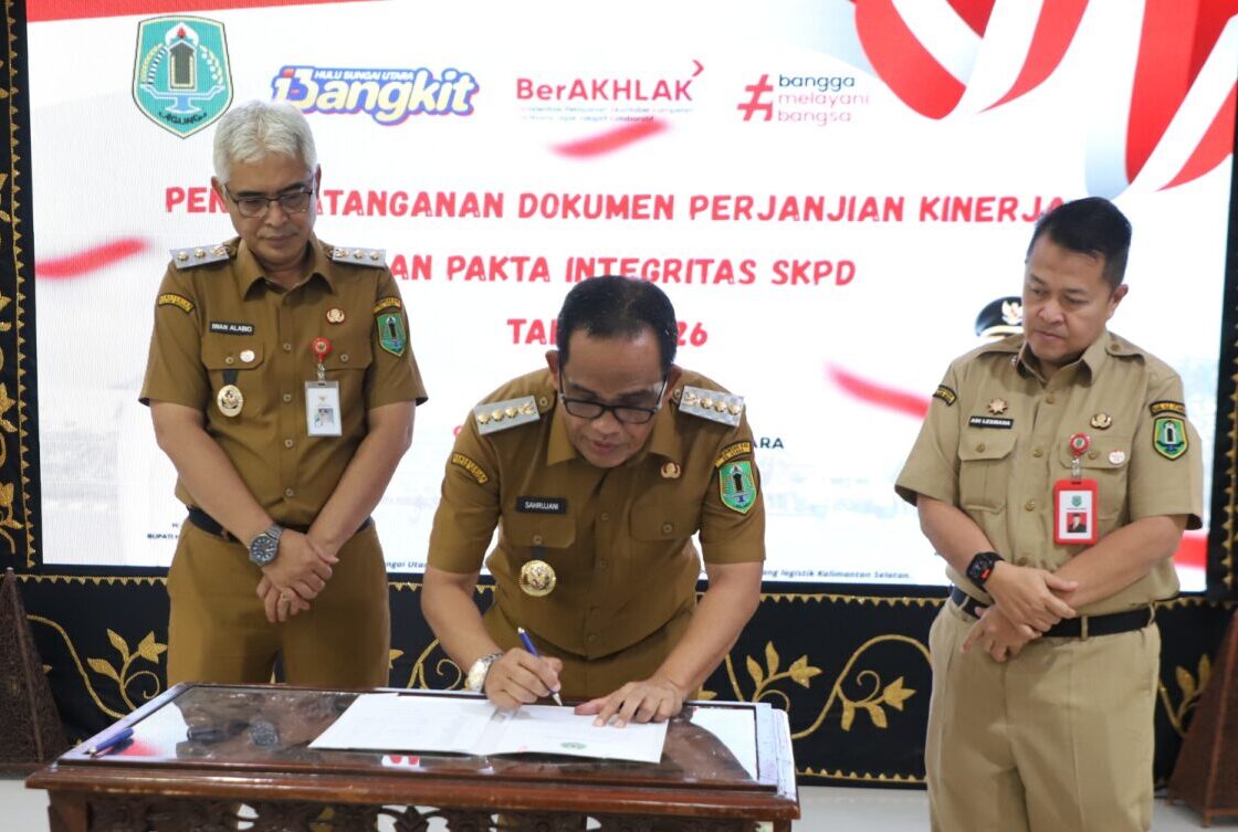 Perjanjian Kinerja dan Pakta Integritas SKPD di HSU
