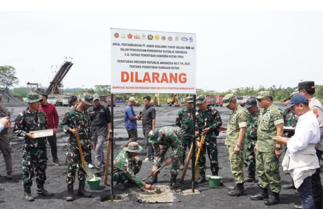 Satgas PKH Kuasai Kembali 1.699 Hektare Lahan Tambang PT AKT di Kalimantan Tengah
