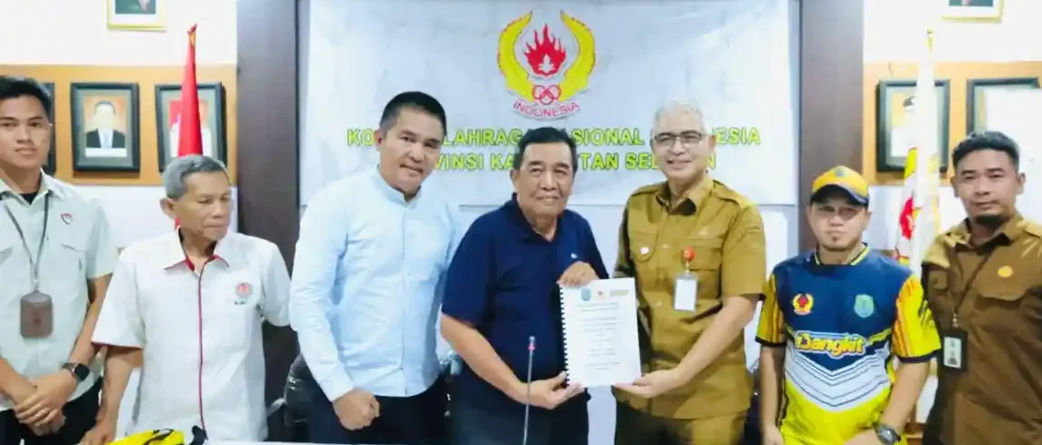 Serahkan Berkas ke KONI, Pihak HSU Siap jadi Tuan Rumah Porprov Kalsel 2029