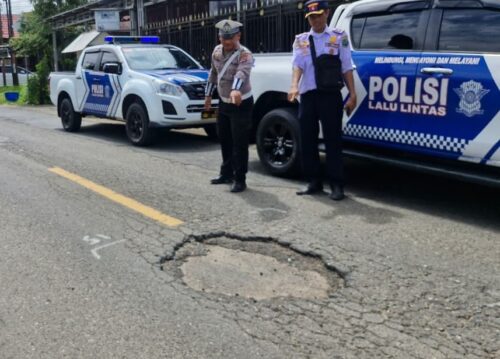 Satlantas Polres HSU Telah Koordinasi PUPR Menyangkut Jalan, Khususnya Momen Haul Guru Danau