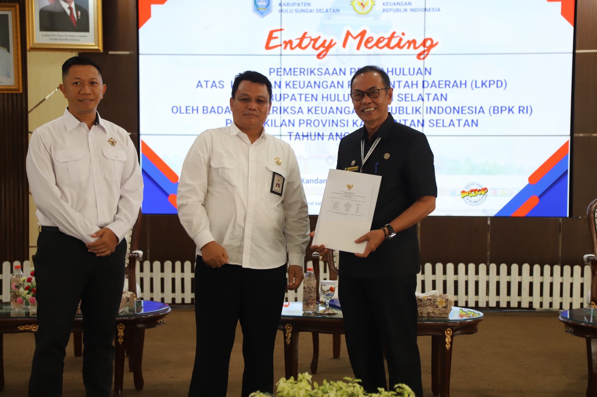 Pemkab HSS Sambut Entry Meeting BPK-RI Kalsel Terkait Pemeriksaan Pendahuluan LKPD TA 2025