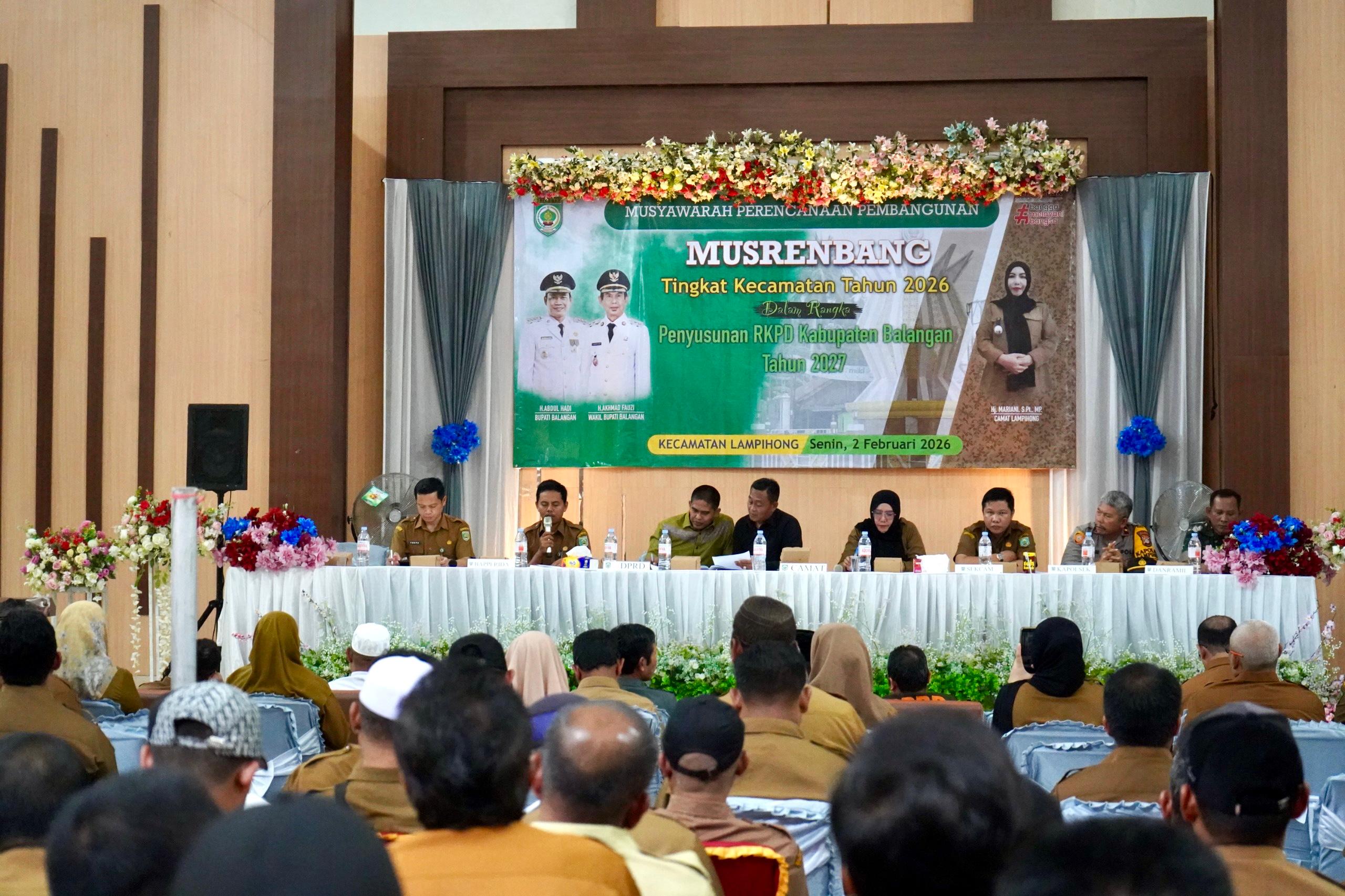 Musrenbang Lampihong 2026 Sepakati 126 Usulan Pembangunan