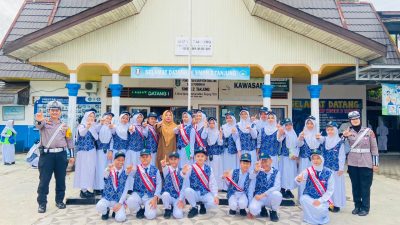 Ajak Pelajar SMPN 2 Tanjung jadi Pelopor Keselamatan Berlalu Lintas