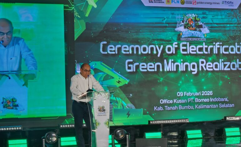 PT Borneo Indobara Luncurkan Elektrifikasi, Dorong Transformasi Pertambangan Berkelanjutan