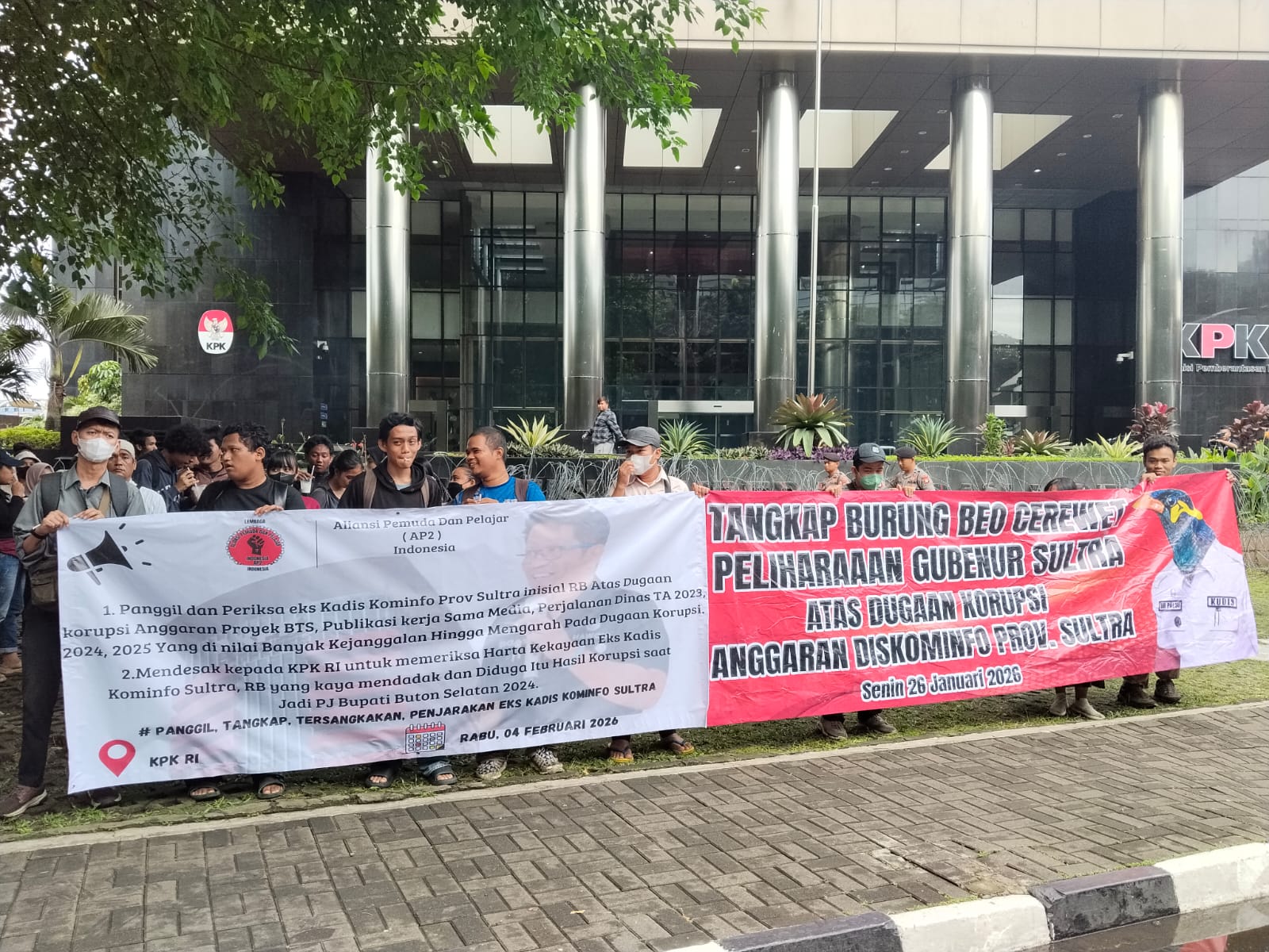 AP2 Desak KPK Segera Periksa Eks Kadis Kominfo Sultra, Dugaan Korupsi Anggaran Mengemuka