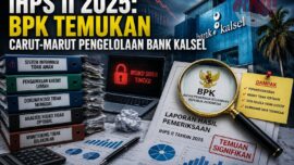 BPK RI mengungkap sederet persoalan serius di Bank Kalsel dalam IHPS II 2025, mulai dari lemahnya sistem keamanan siber, pengelolaan data yang buruk, hingga penyaluran kredit produktif yang tidak mematuhi prinsip kehati-hatian. Temuan itu berpotensi memicu kredit bermasalah miliaran rupiah dan mengganggu fungsi intermediasi Bank Kalsel dalam mendukung pembangunan daerah.
