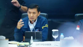 Direktur Tindak Pidana Siber (Dirtipidsiber) Bareskrim Polri Brigjen Pol. Himawan Bayu Aji. (ANTARA/Nadia Putri Rahmani)
